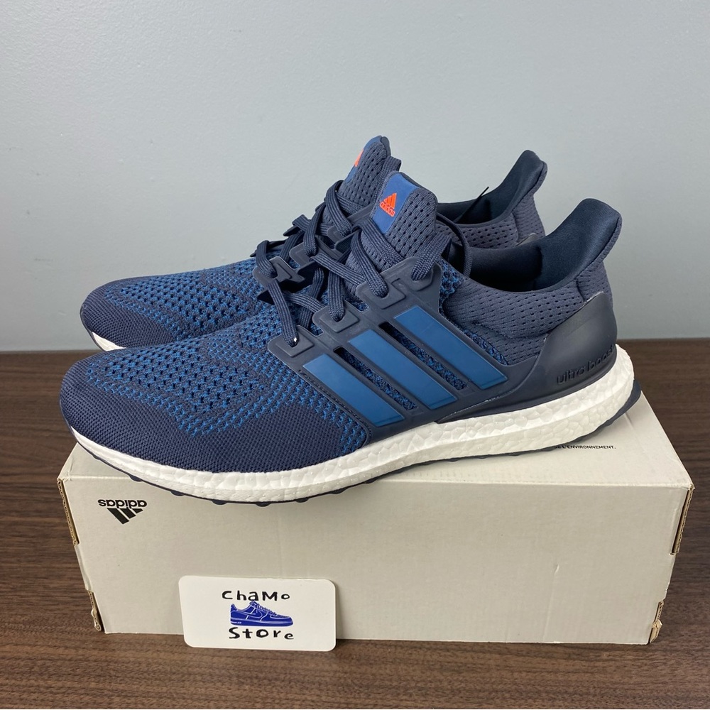 Adidas Ultraboost 1.0 Ultra Boost Shadow Navy Blue White HQ4203 Mens Size - Picture 2 of 10